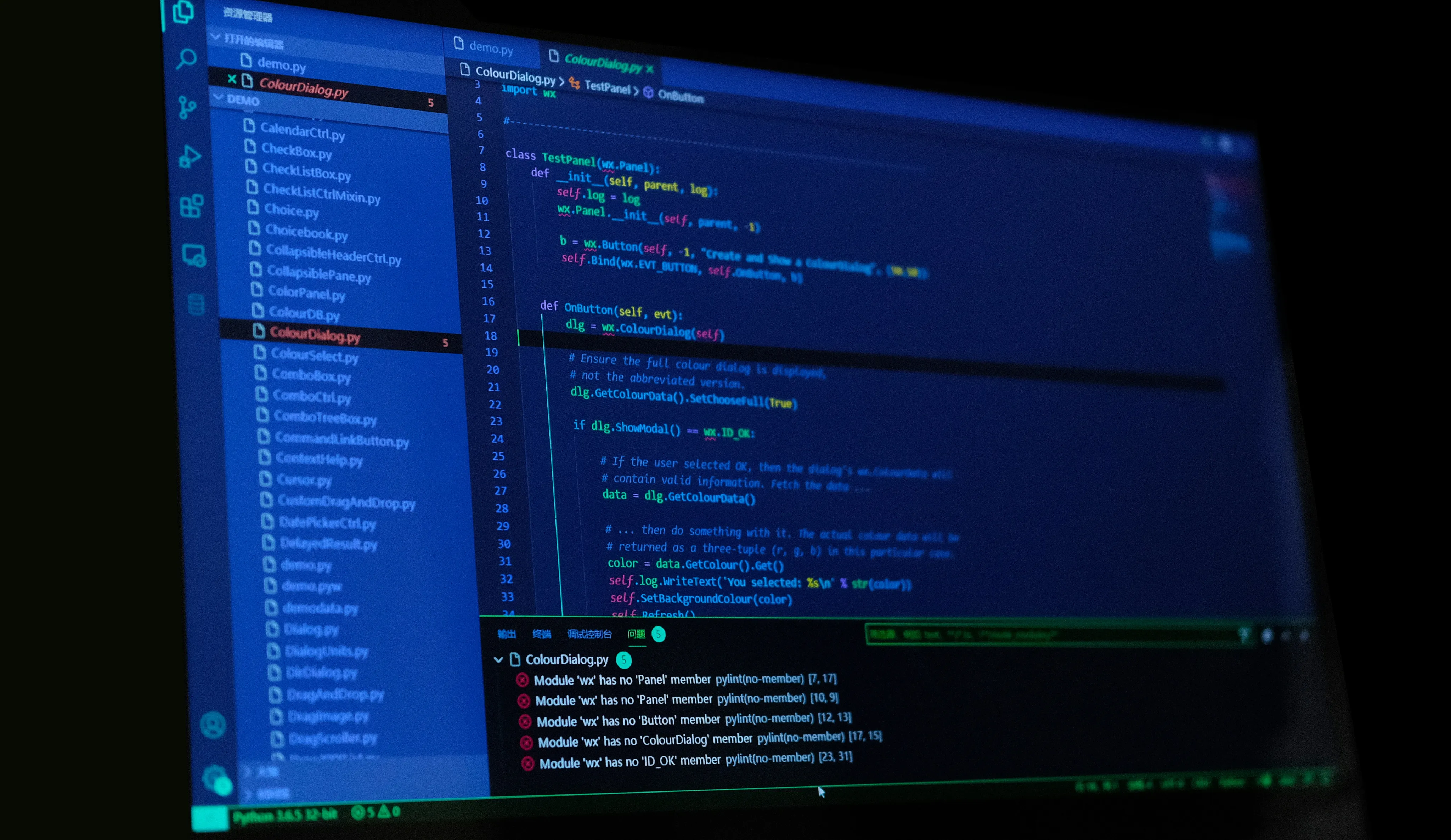 Softwareentwicklung – Code-Editor