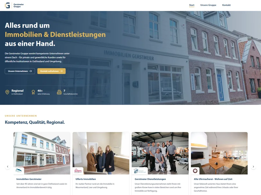 Entwicklung einer Website