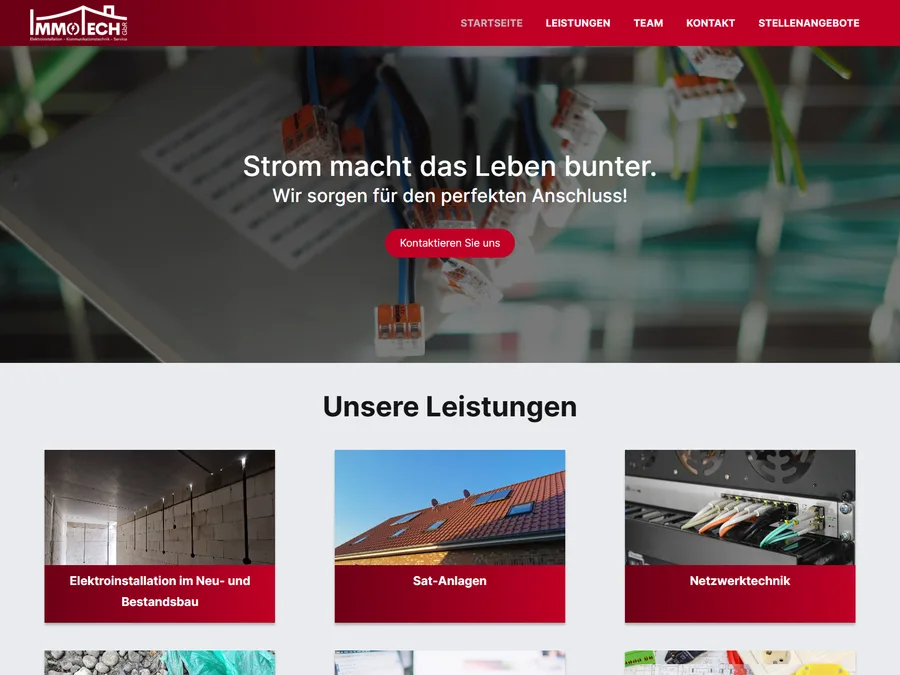 Entwicklung einer Website